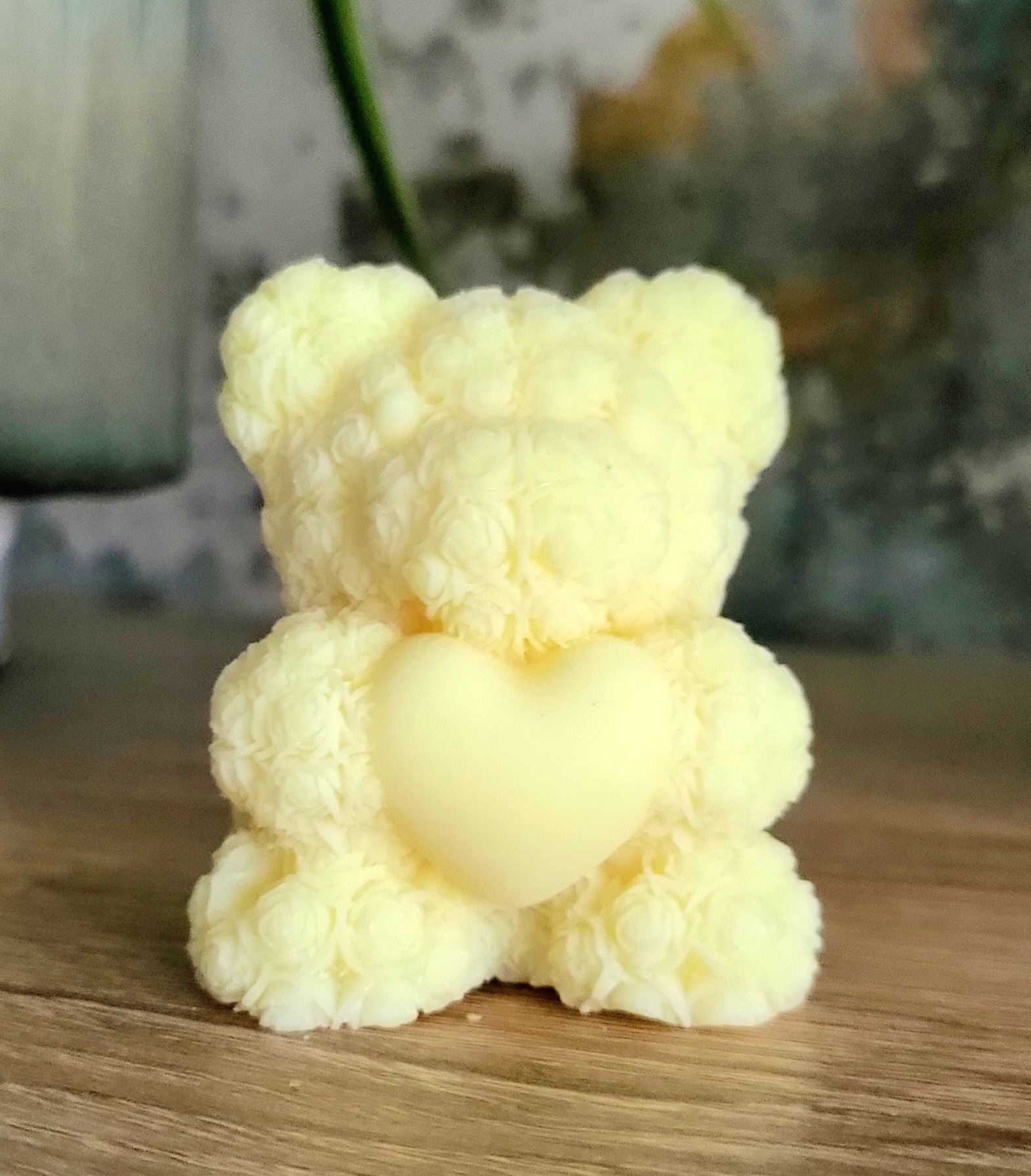 Lavender & Marshmallow Rose Bear