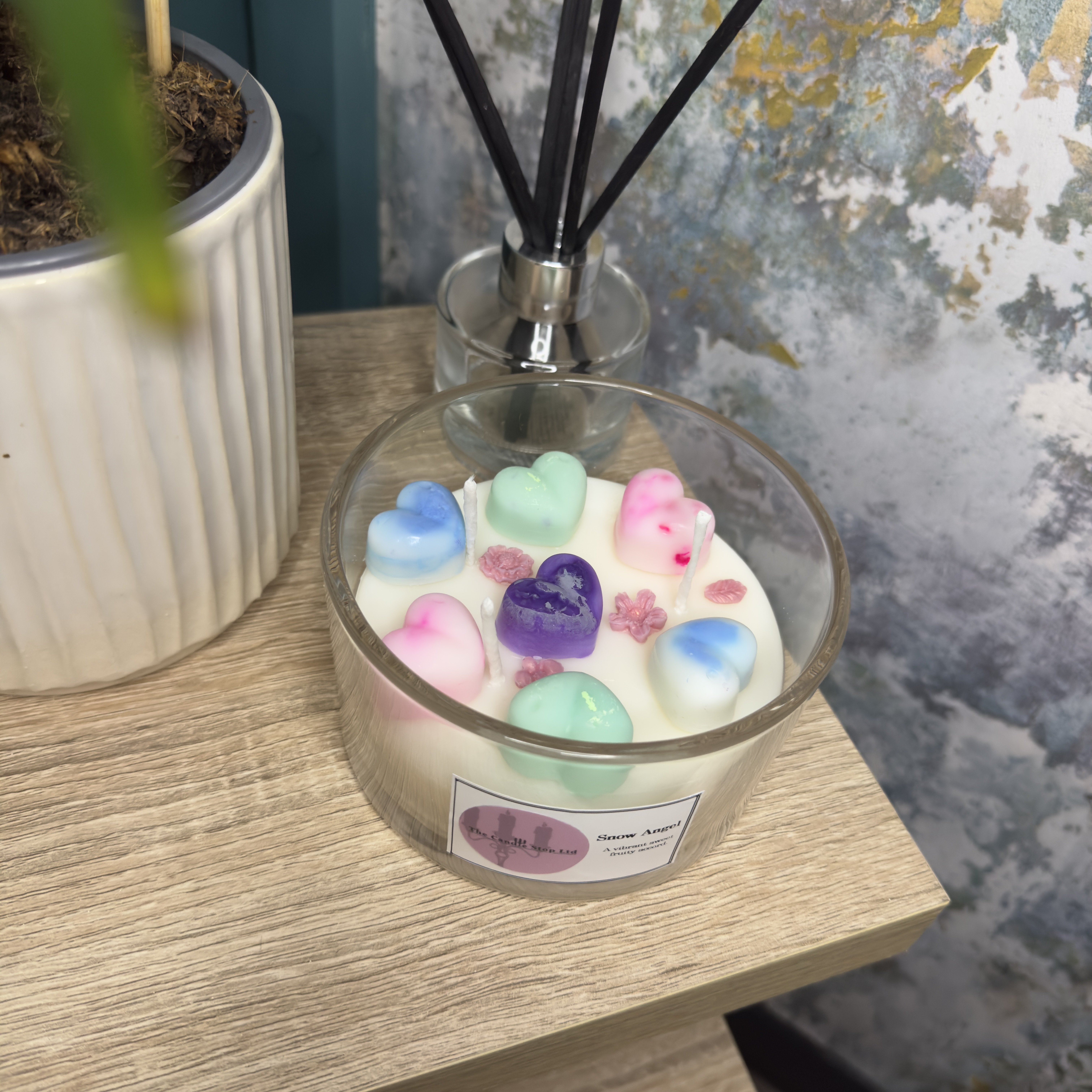 Snow Angel Tie Dye Candle