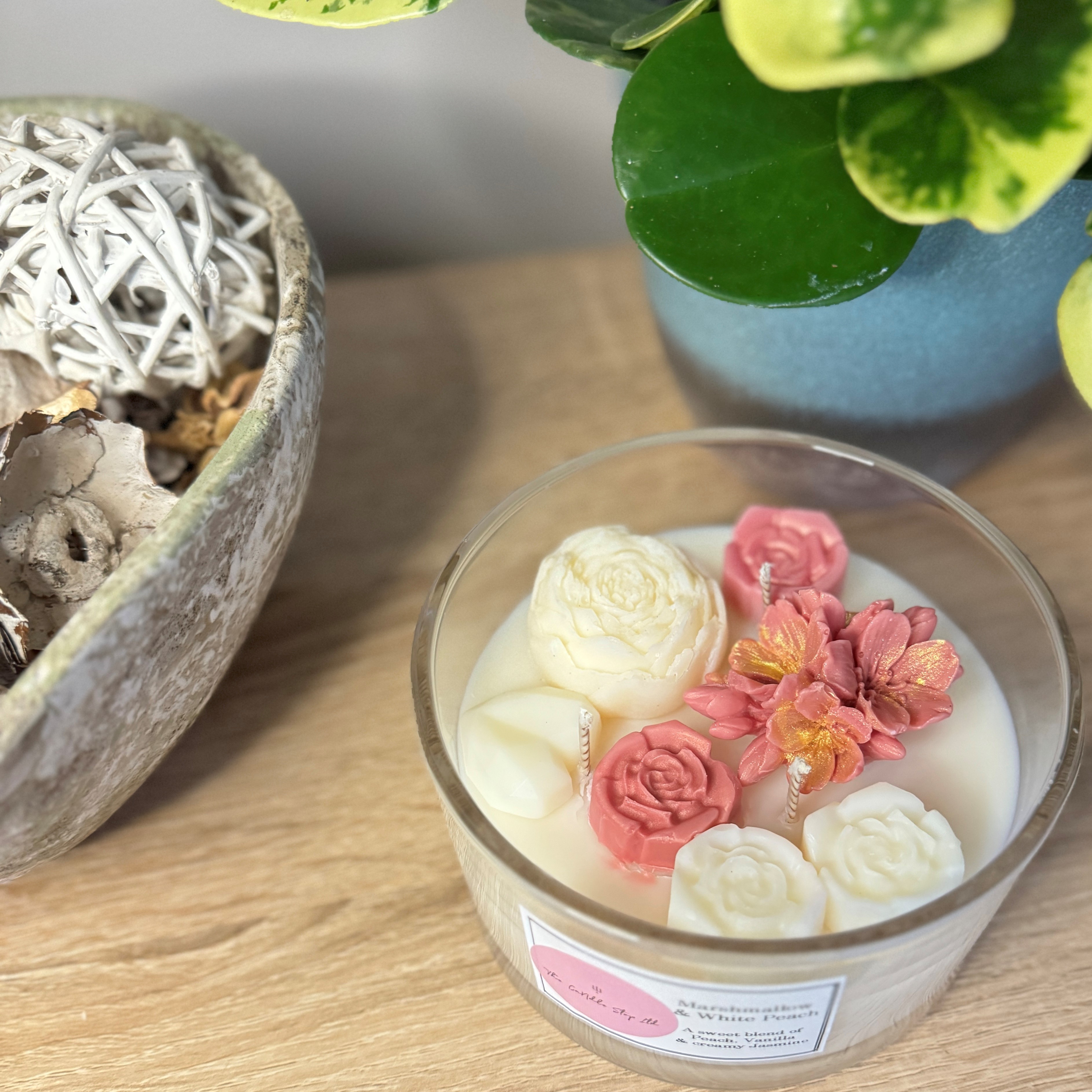 Marshmallow and White Peach 