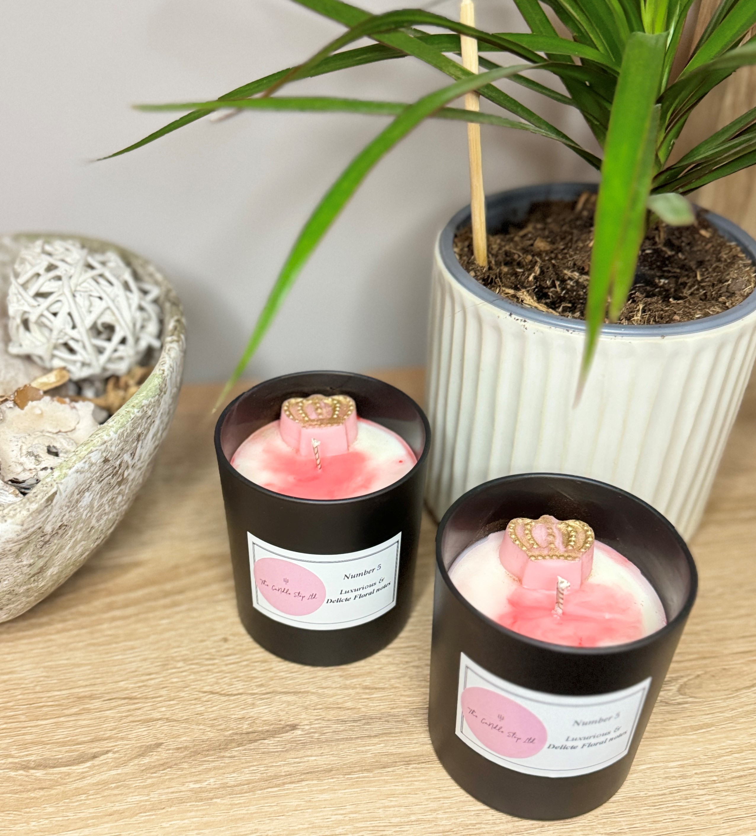 Number 5 Candle