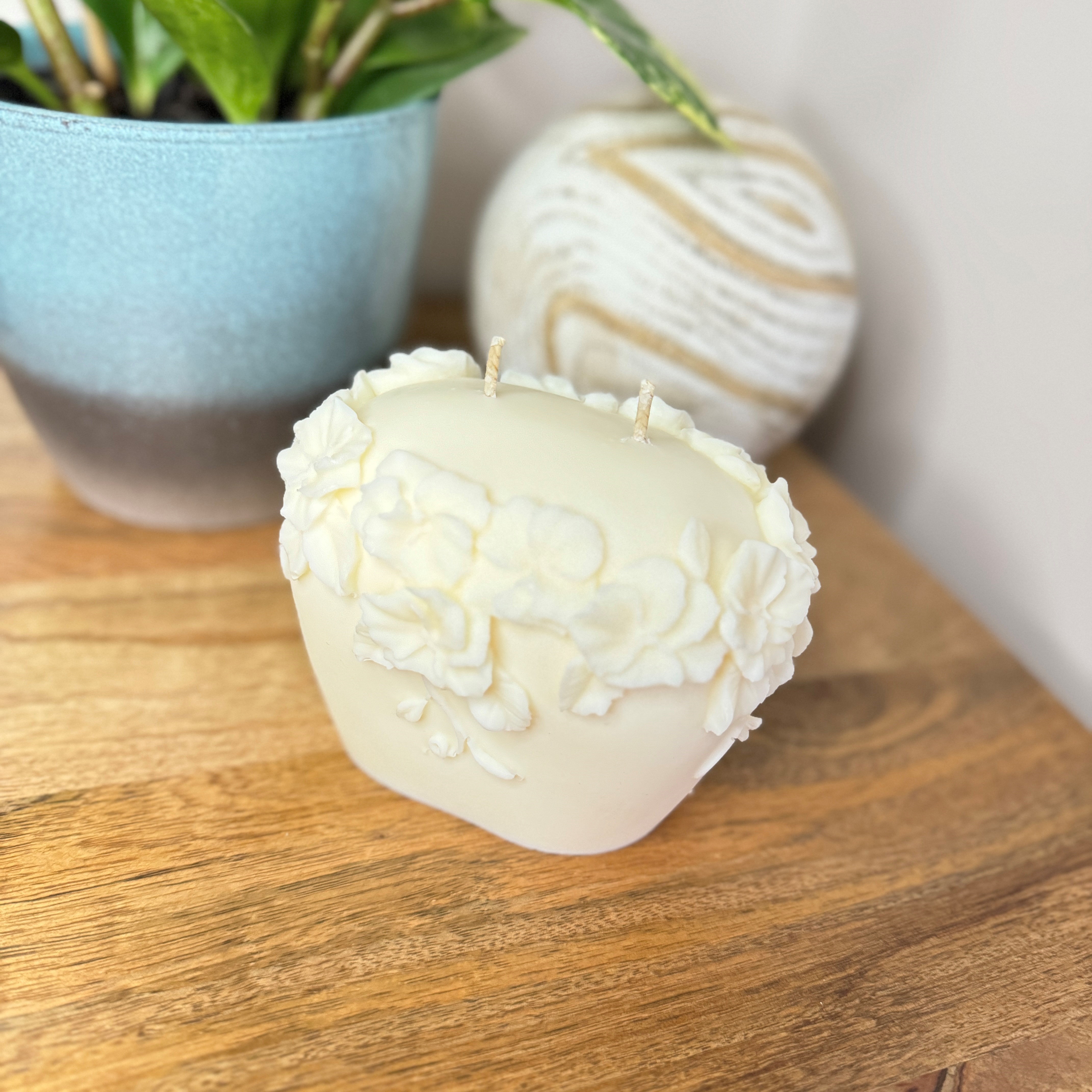 Decorative Floral Candle
