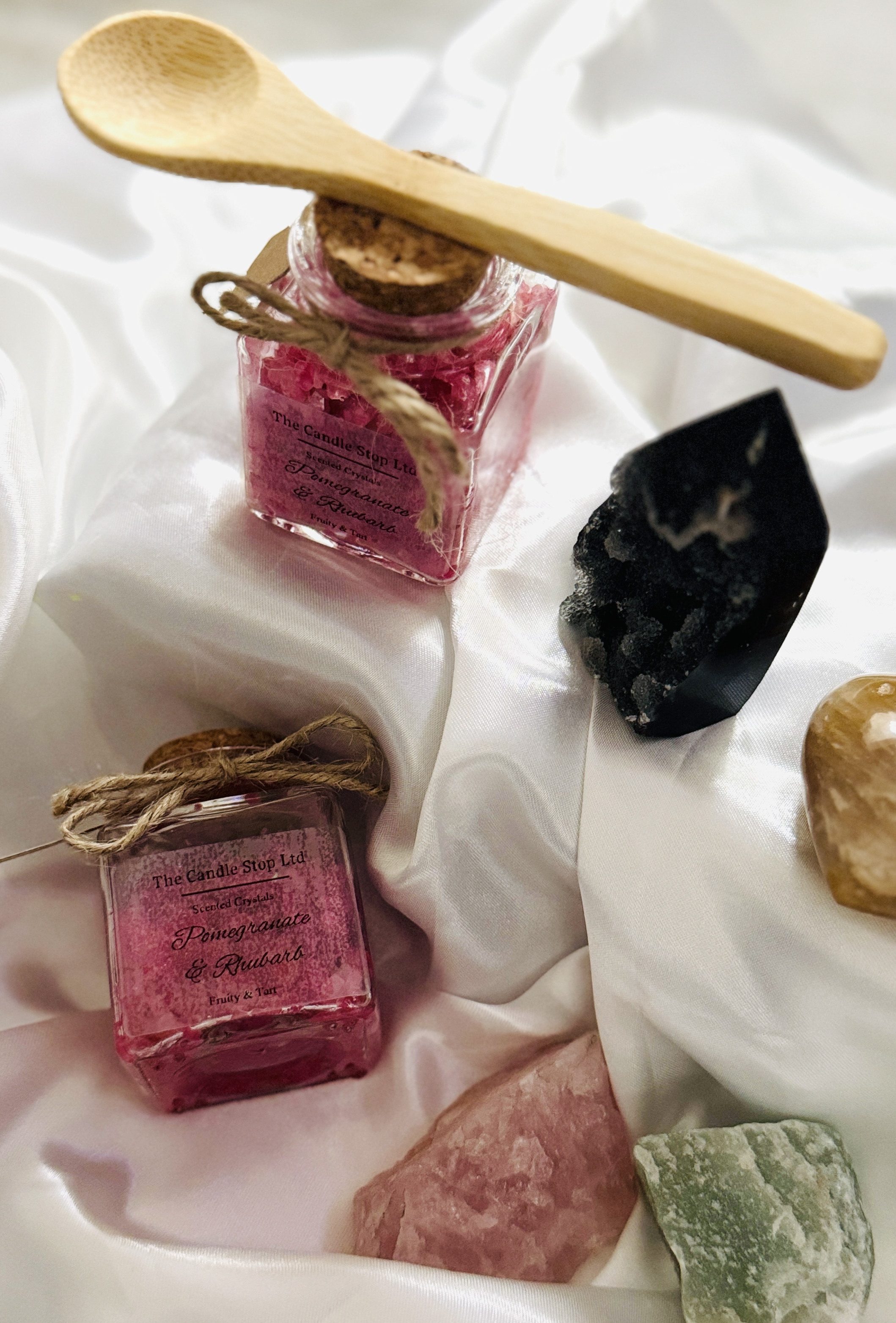 Pomegranate and Rhubarb Scented Crystals