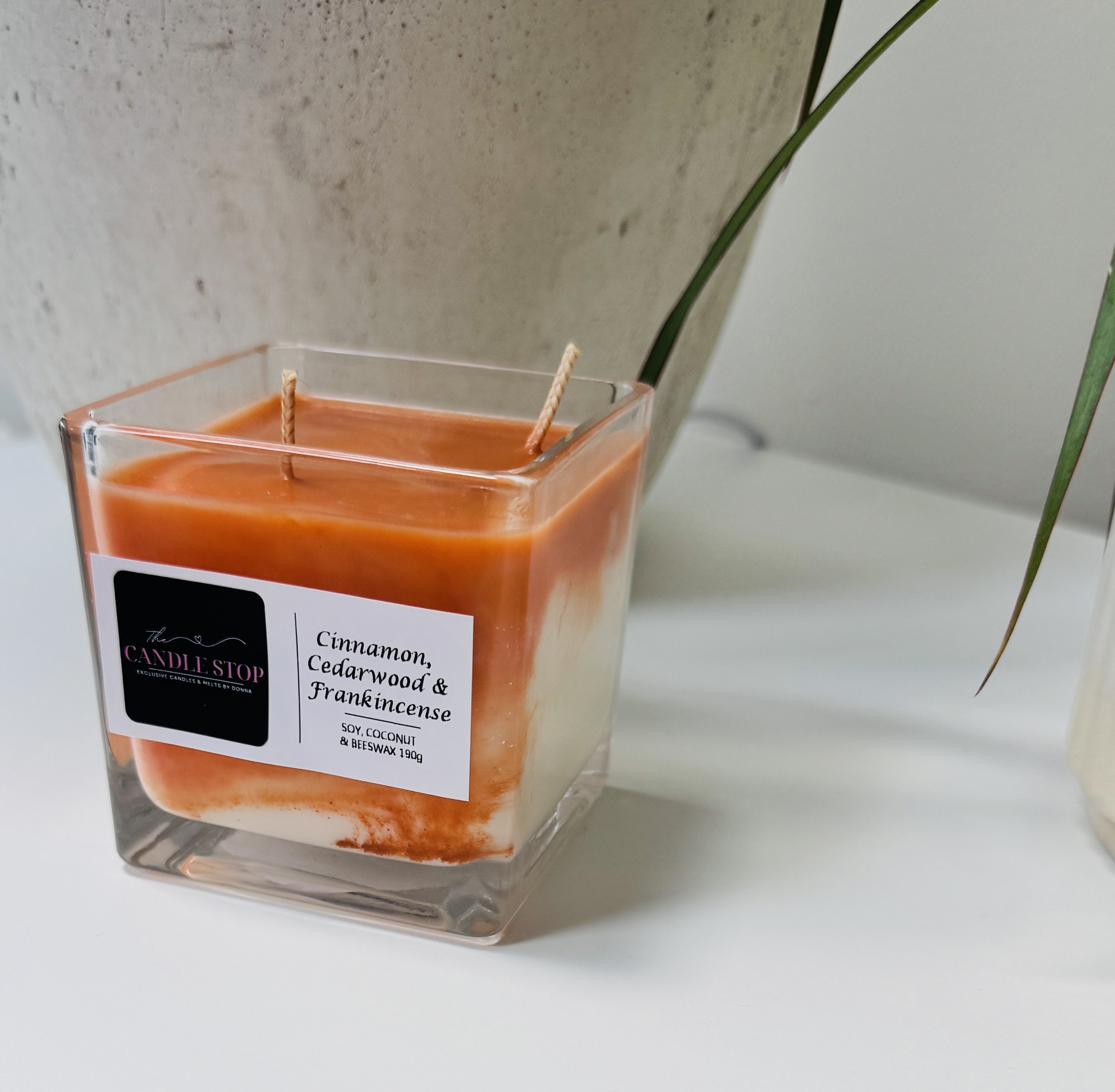 Cinnamon, Frankincense & Cedarwood Candle