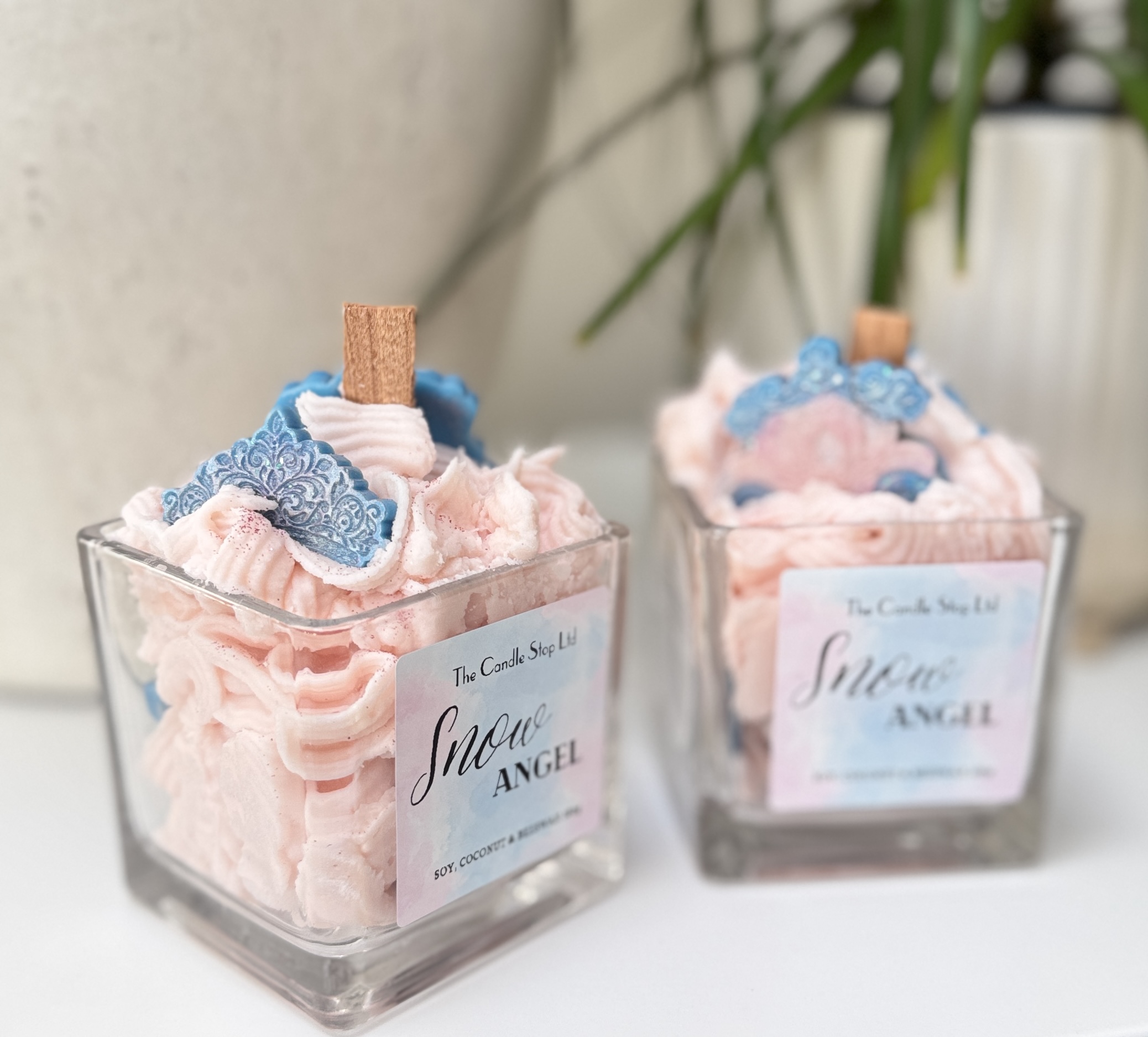 Snow Angel Whipped Candle
