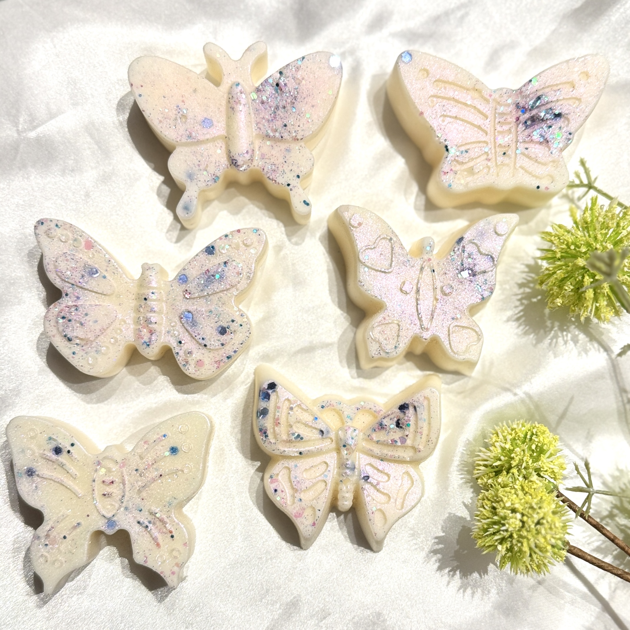 Aloe Leaf and Mandarin Butterfly