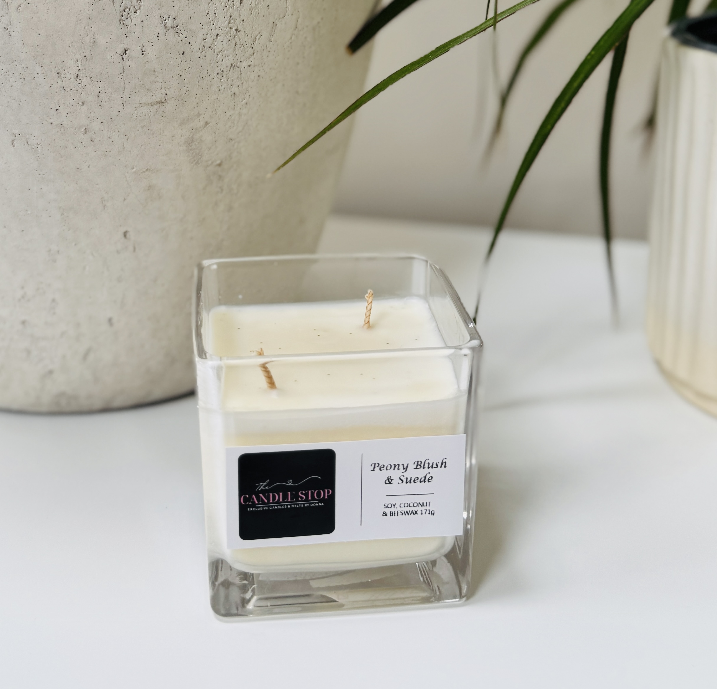 Peony Blush and Suede 30cl Candle