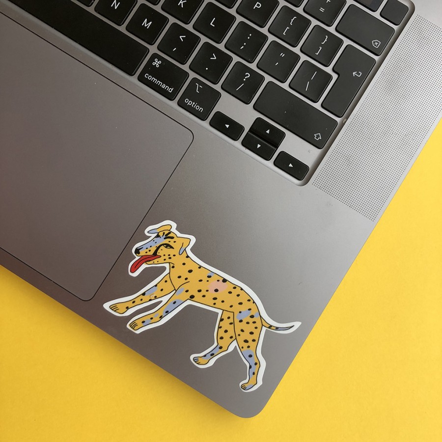 Stickers sheet: dogs and mushrooms