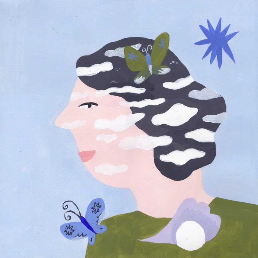 head in the clouds