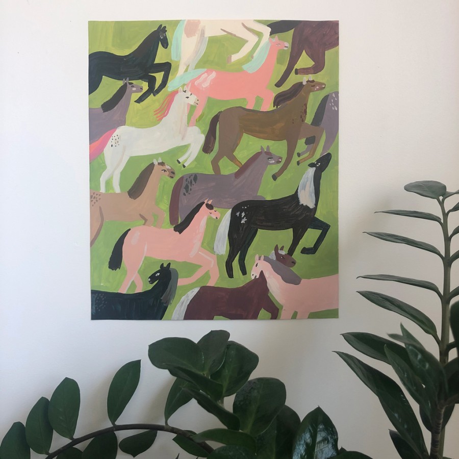 Horses painting
