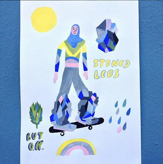 stoned legs