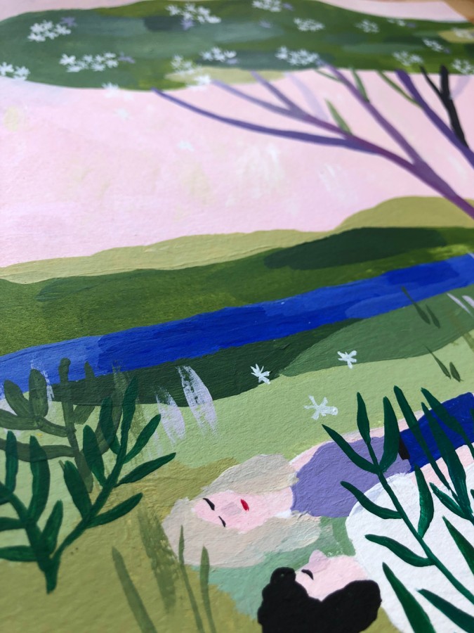 under elderberry tree