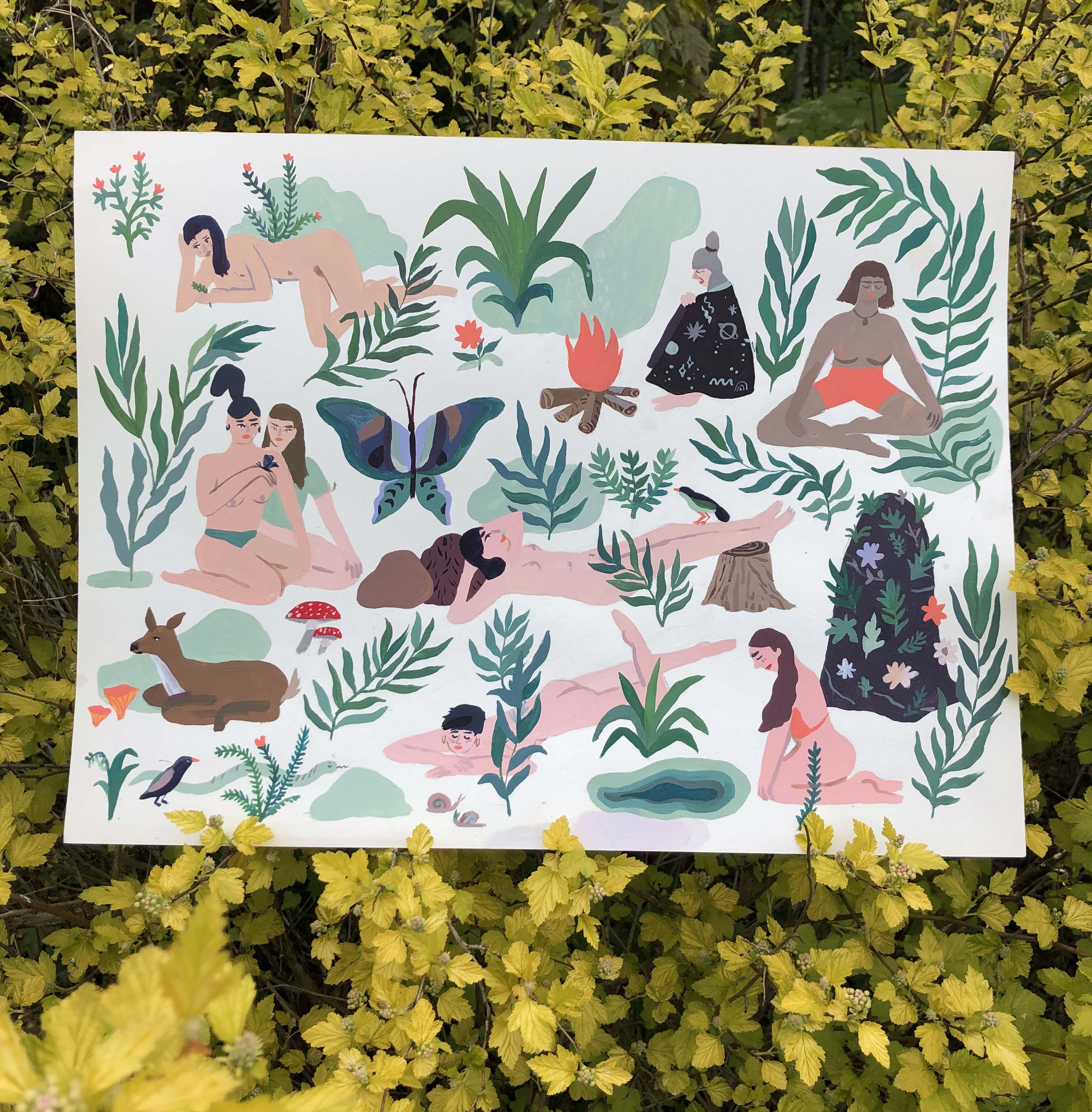✫ Babes and the nature print ✫