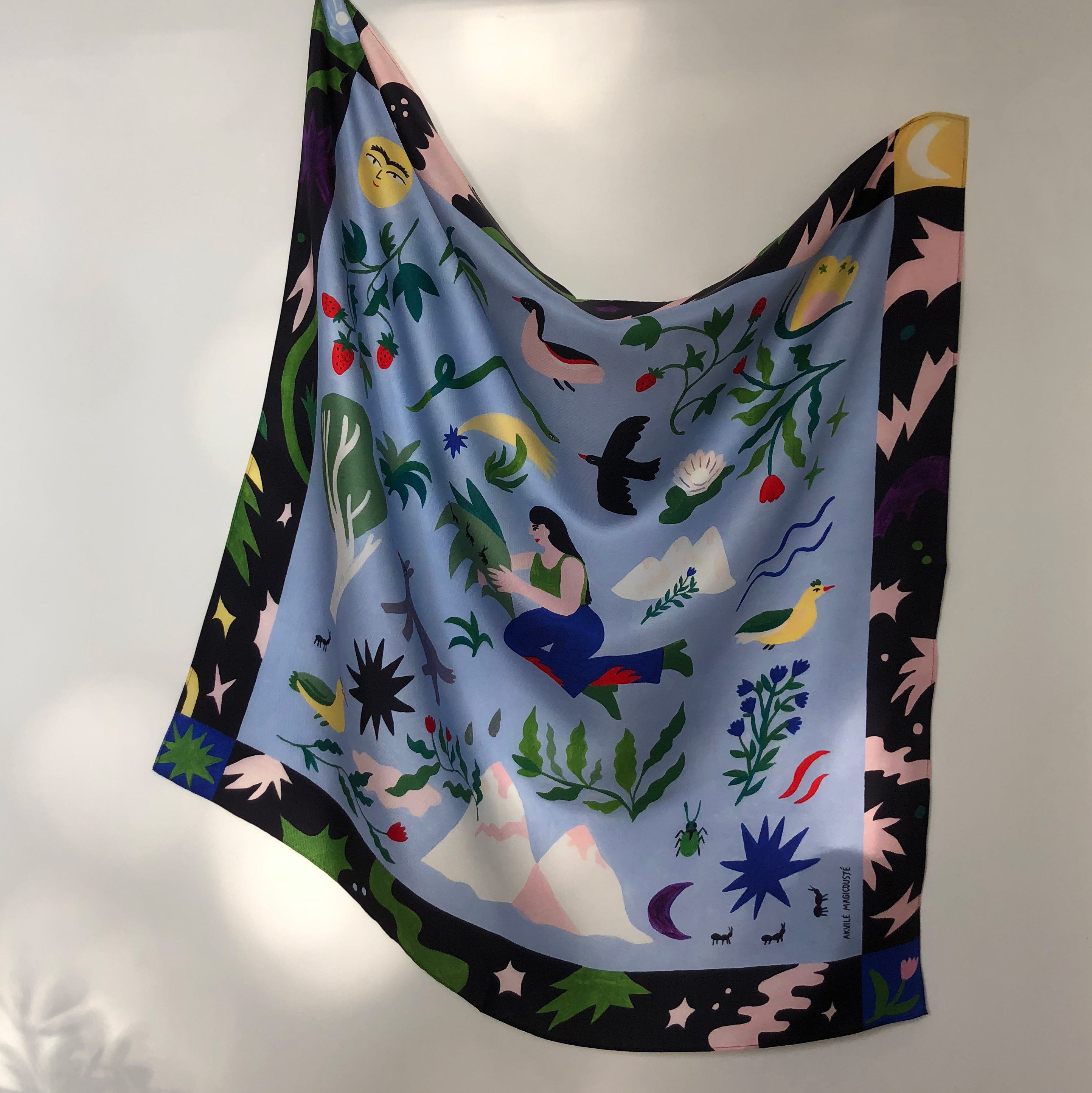 Silk scarf Lucky Charms