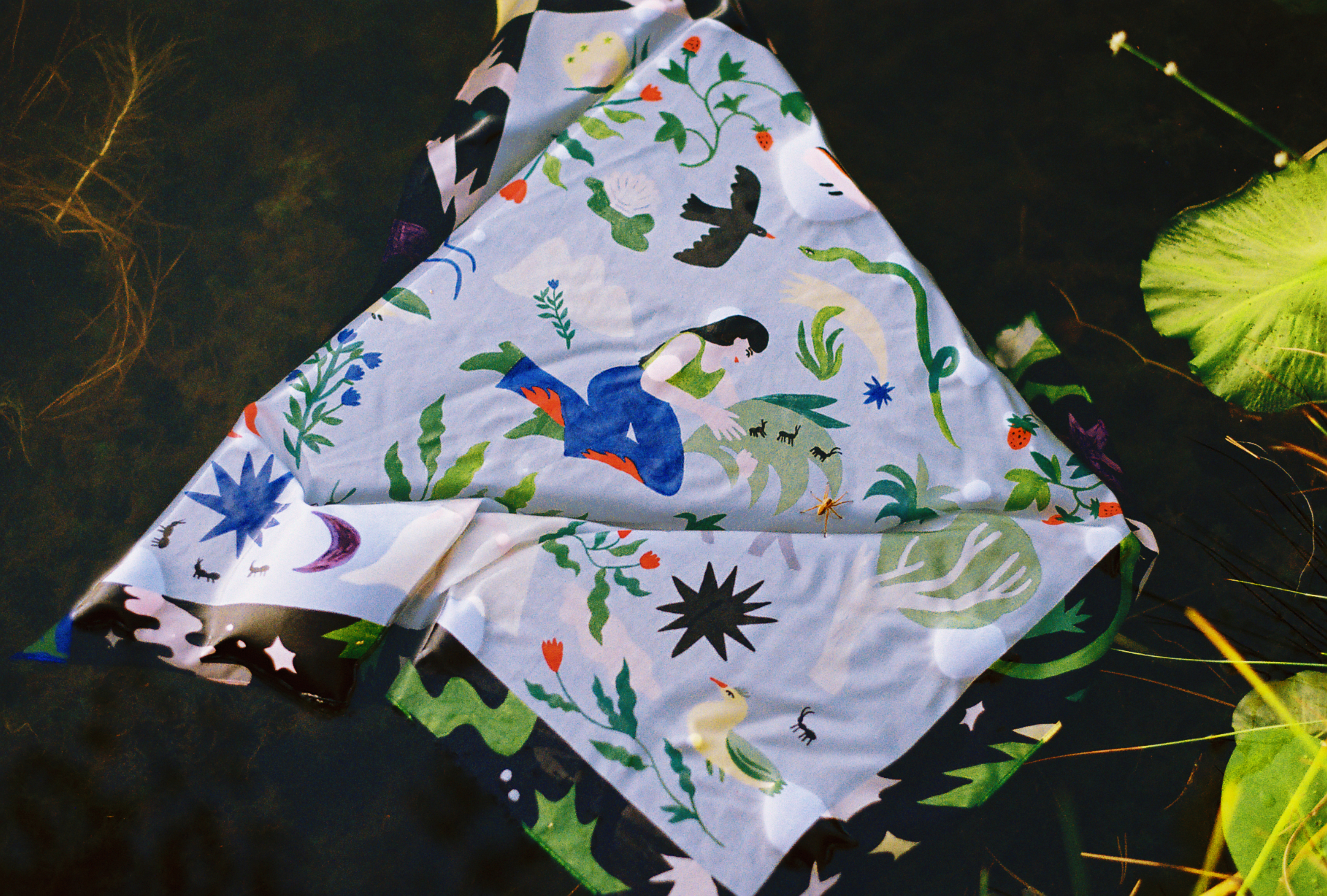 Silk scarf Lucky Charms
