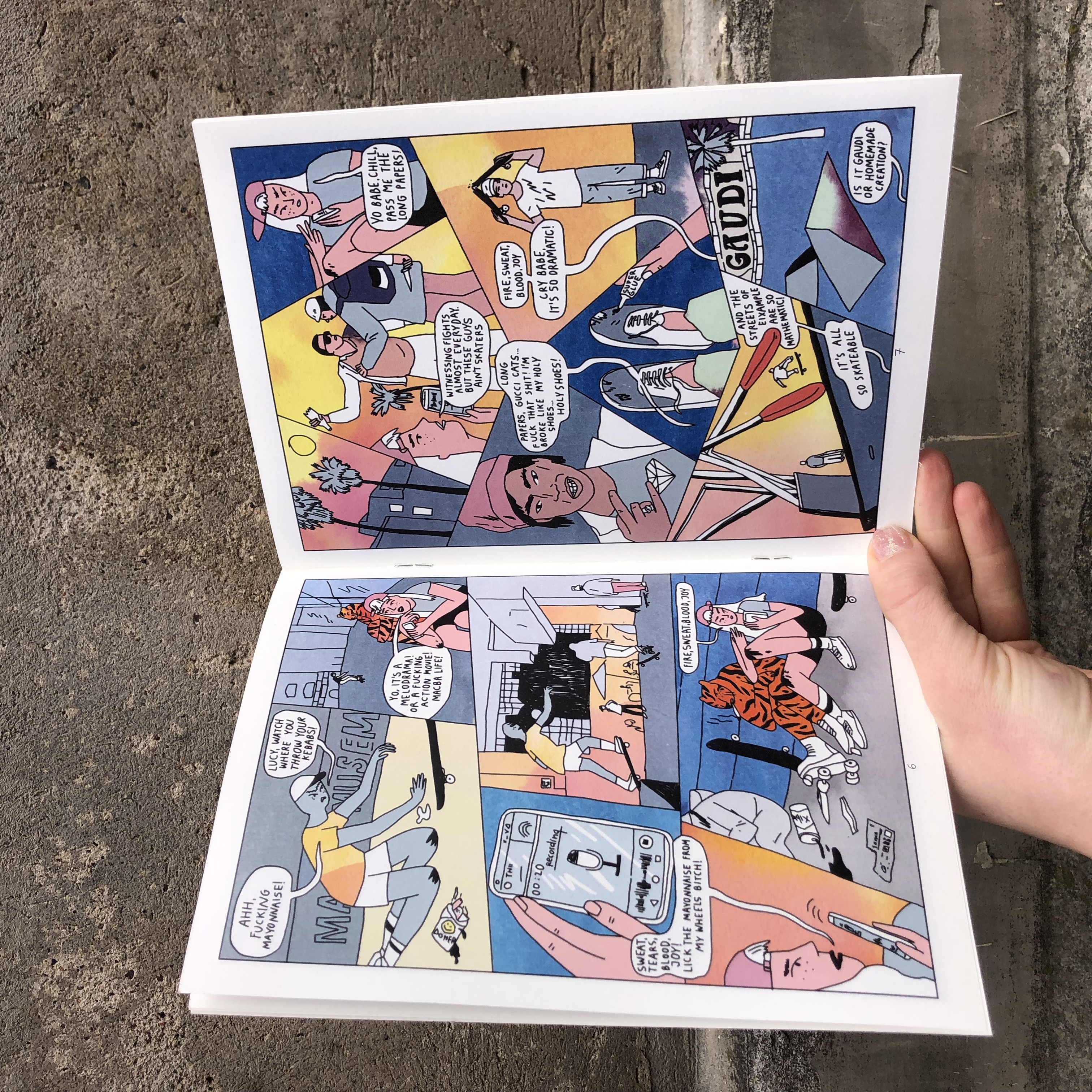 Lucy the confused girl and Barcelona zine