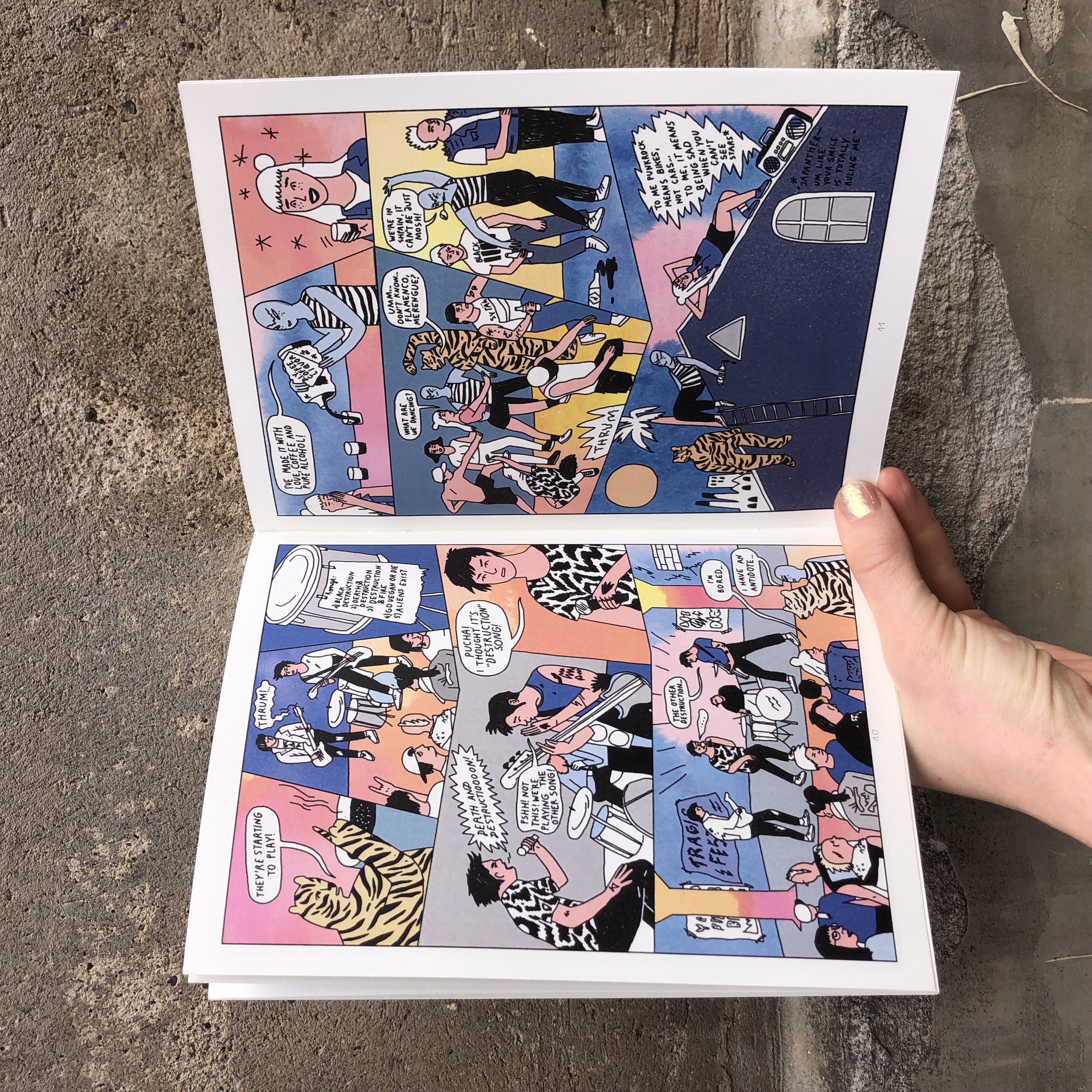 Lucy the confused girl and Barcelona zine