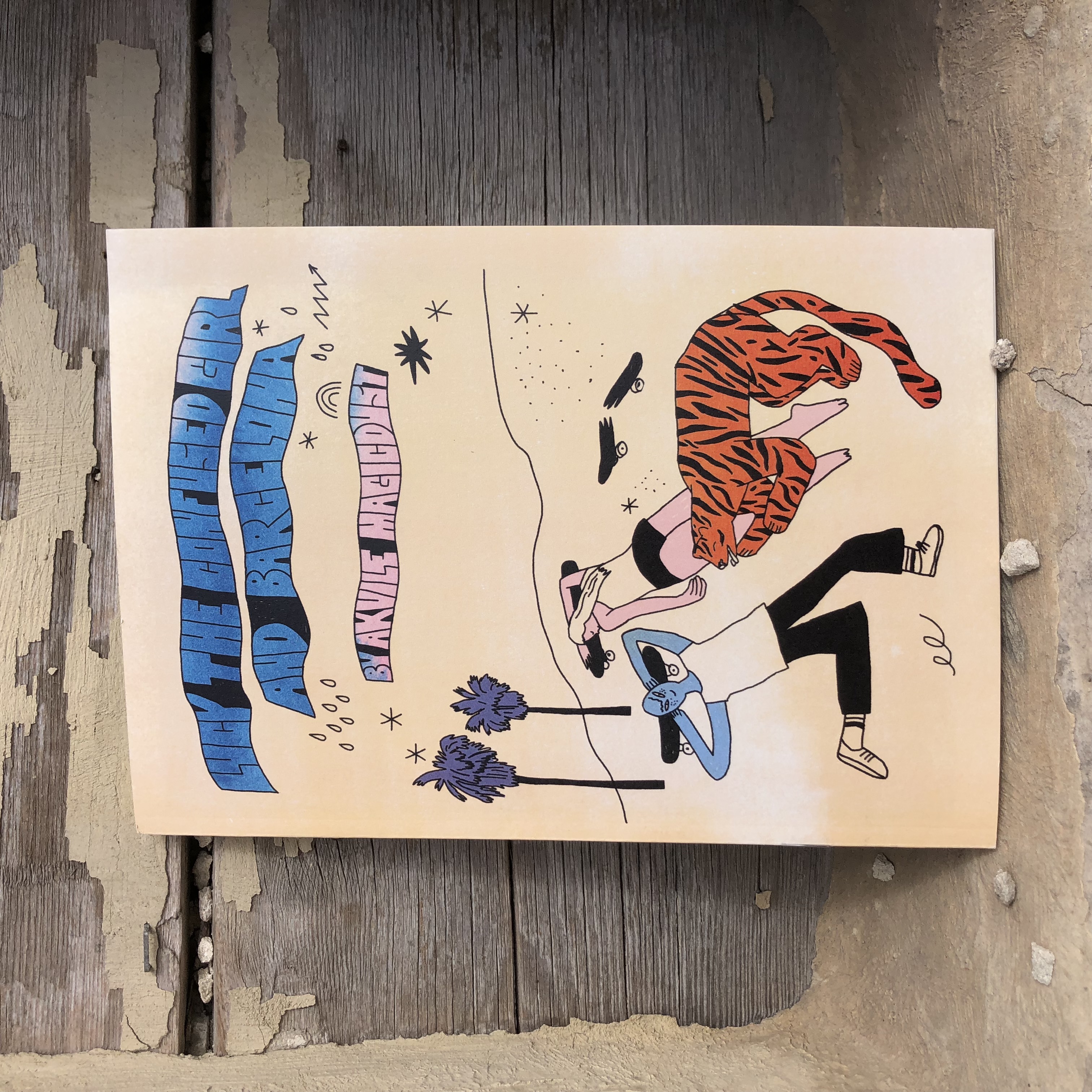 Lucy the confused girl and Barcelona zine