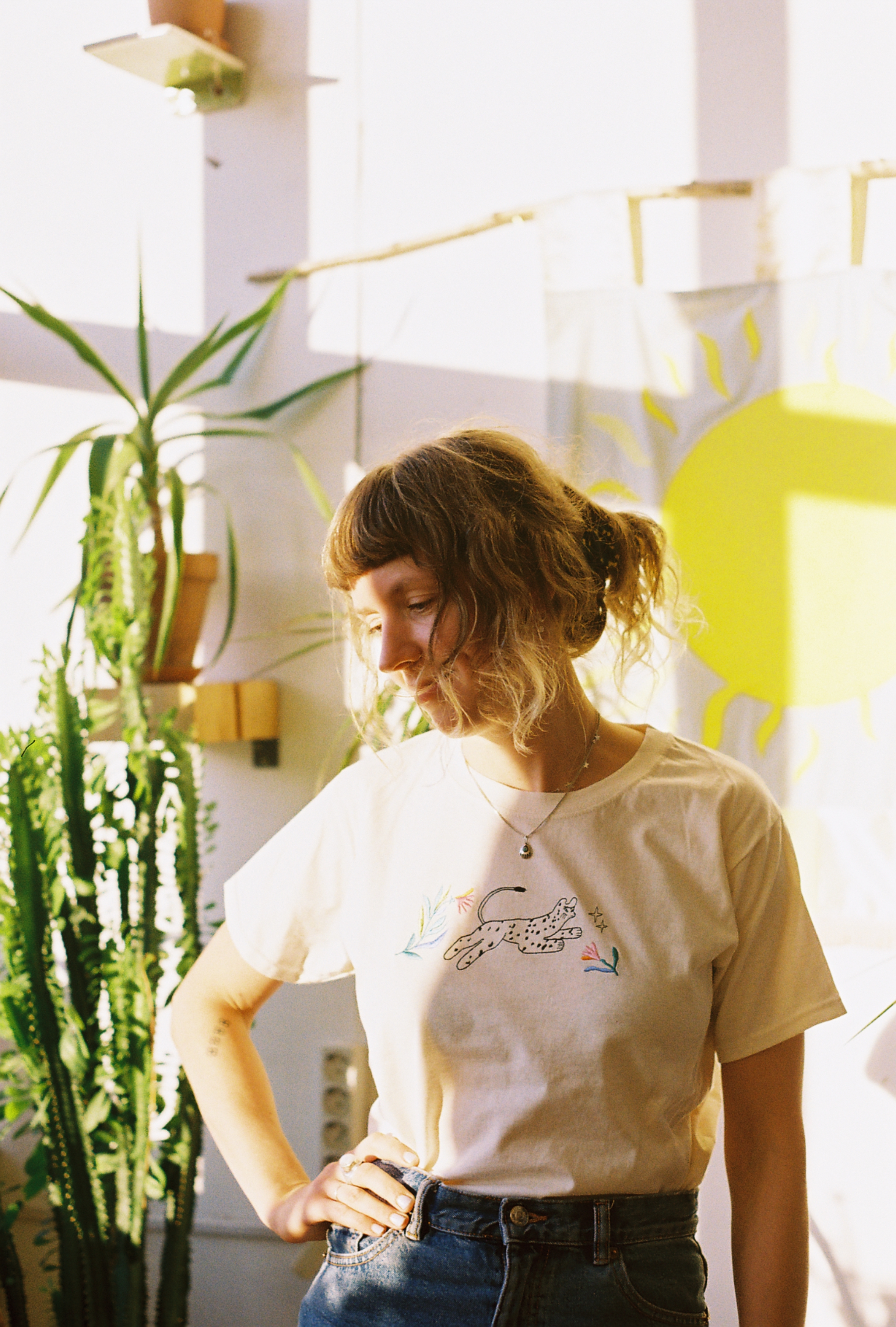 Wild cat t-shirt WHITE