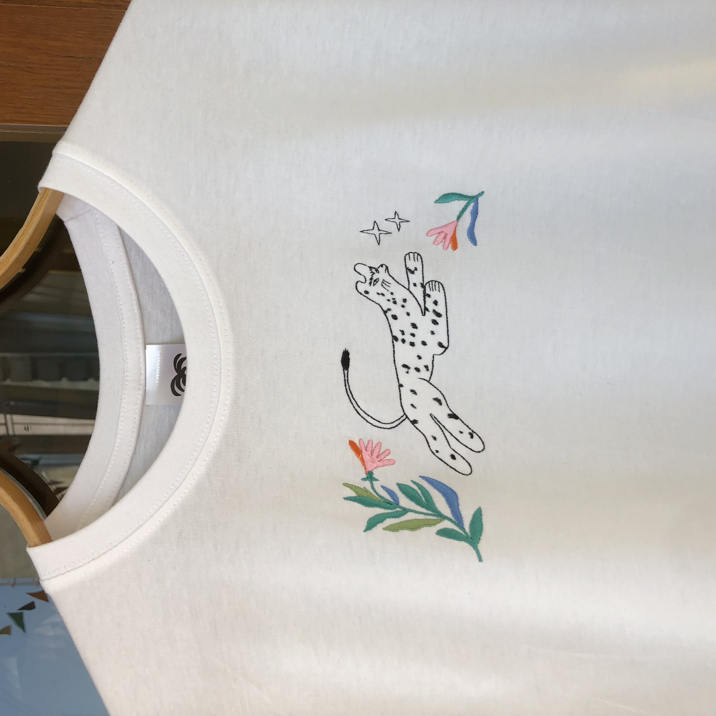 Wild cat t-shirt WHITE