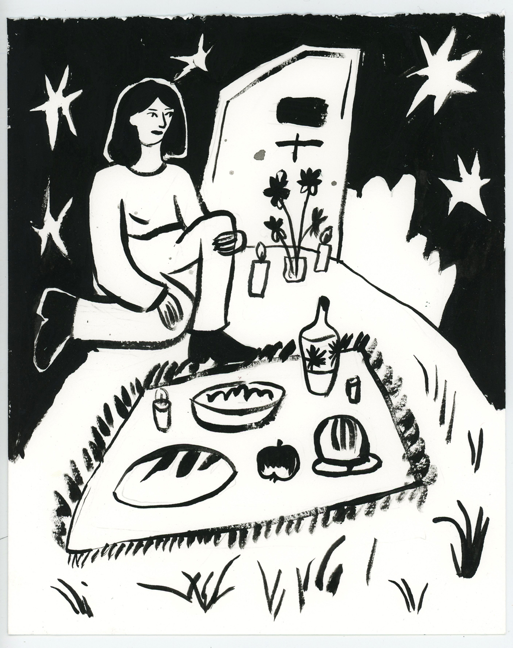 Dinner with dead
