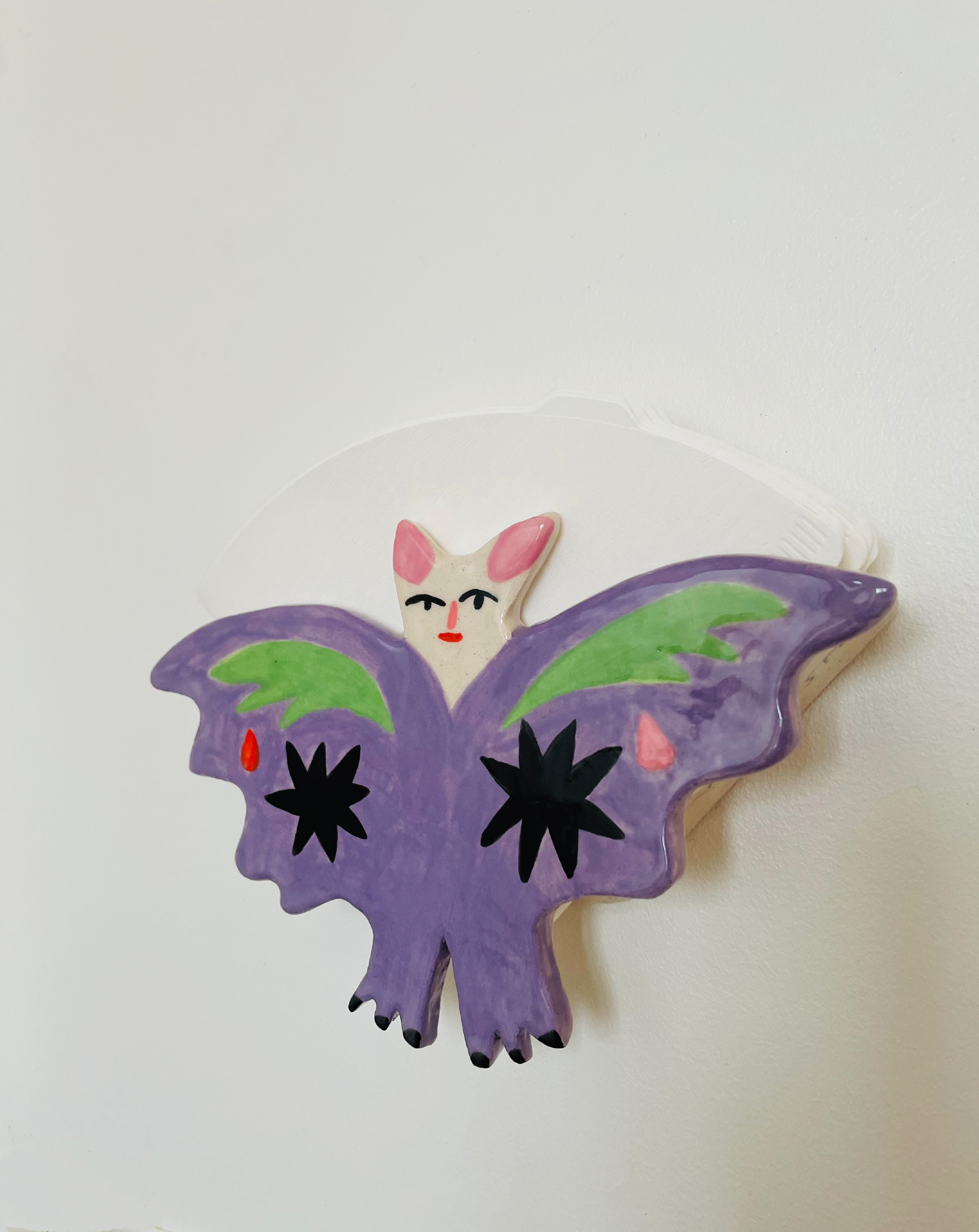 Let me hold your coffee filters - Lavender Moth 