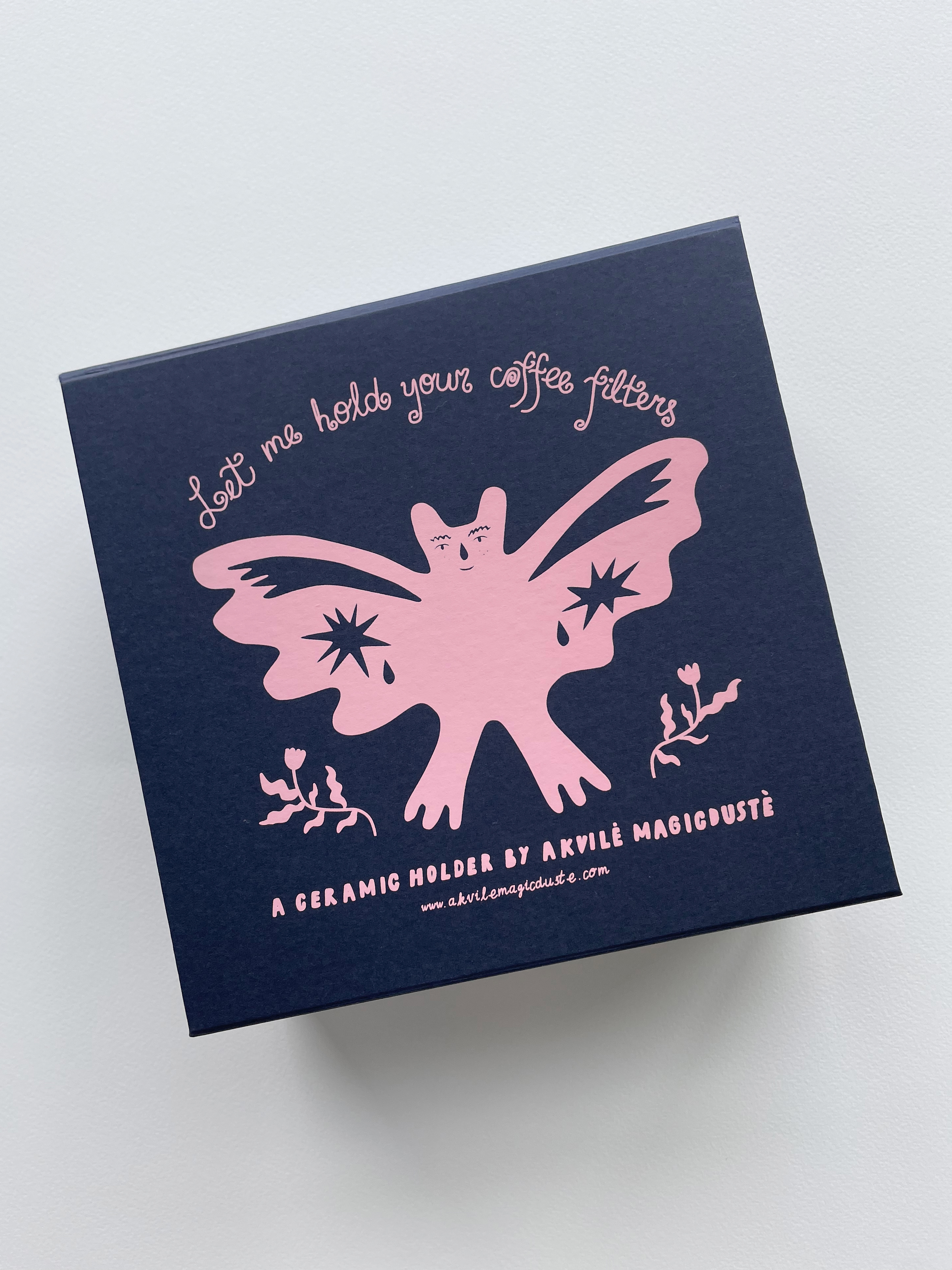 Let me hold your coffee filters - Lavender Moth 