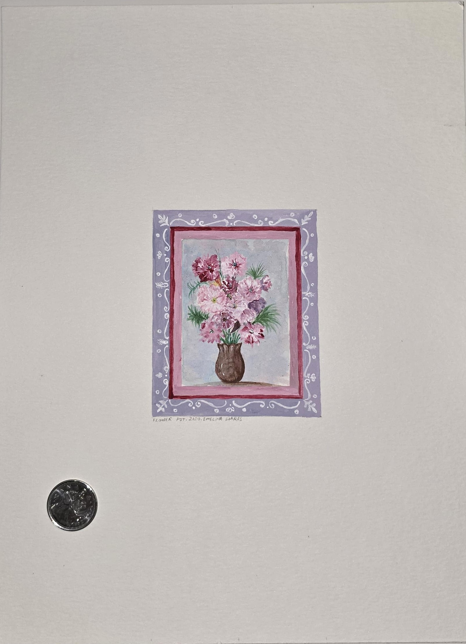 Flower Pot - Miniature Painting