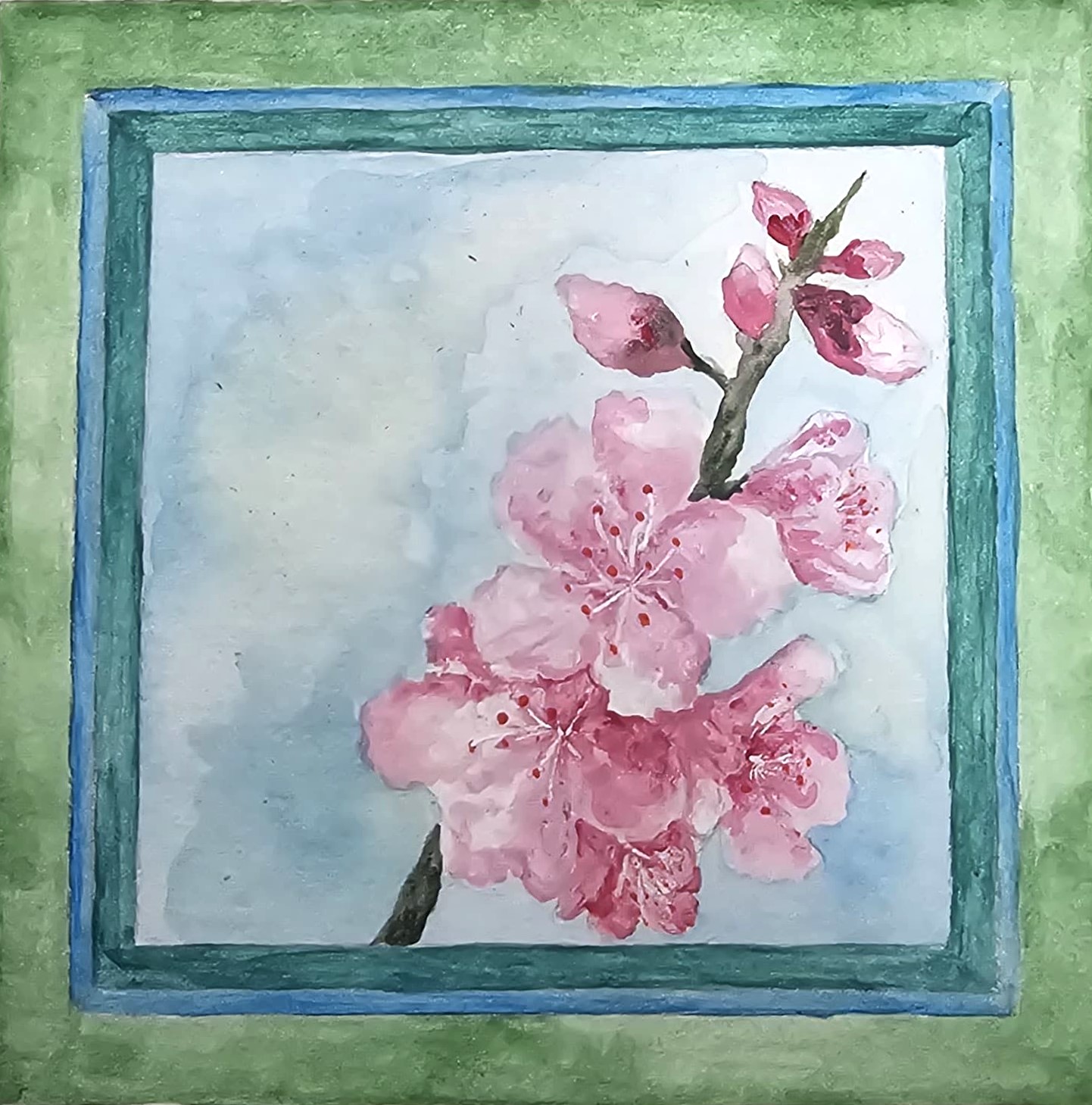 Cherry Blossom - Miniature Painting