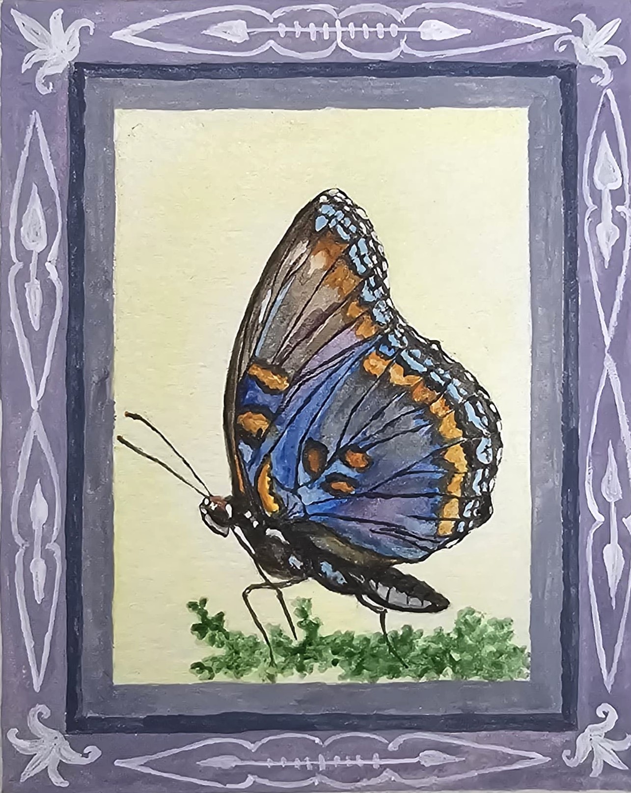 Red Spotted Purple - Miniature Painting