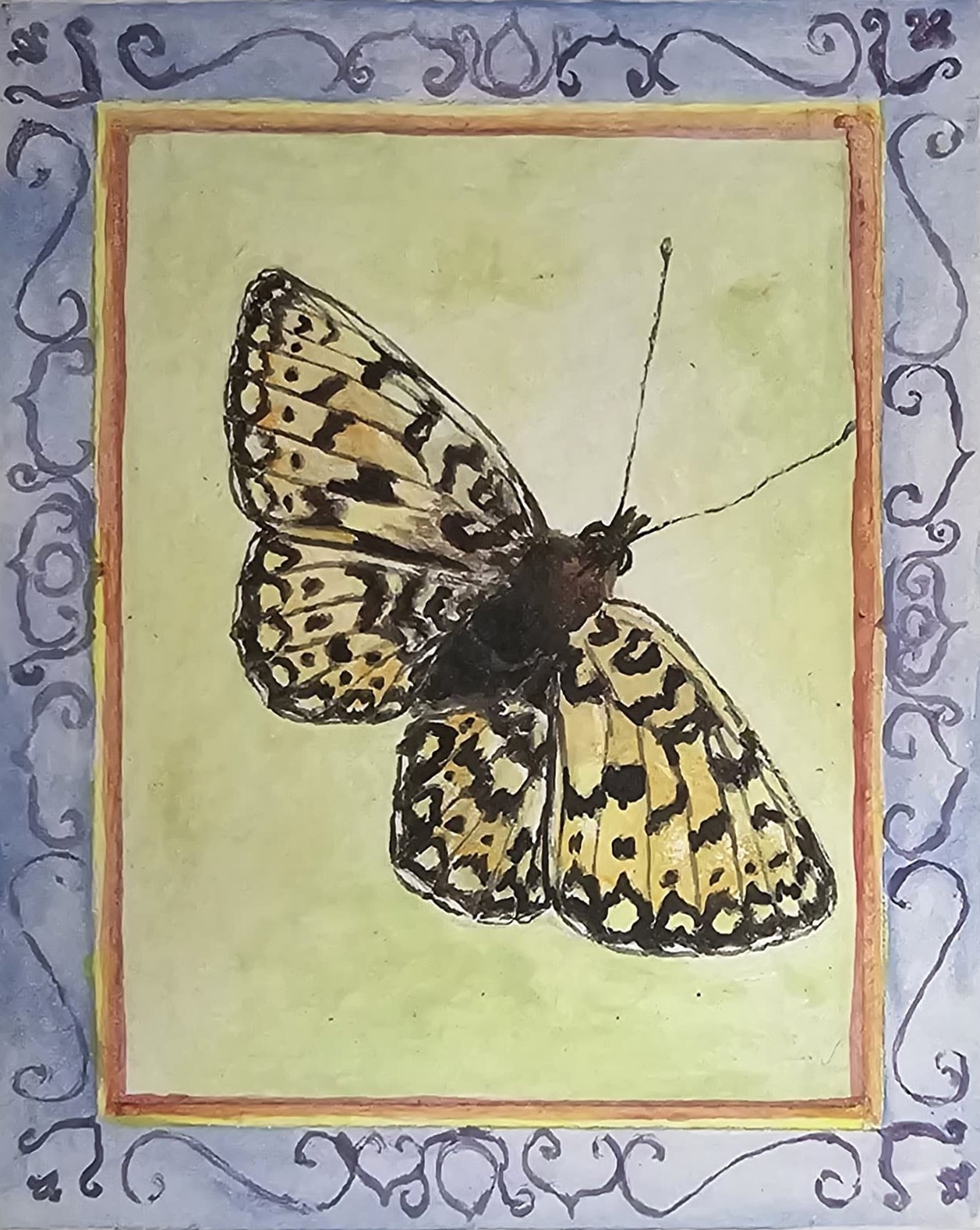 Malabar Tree-Nymph - Miniature Painting