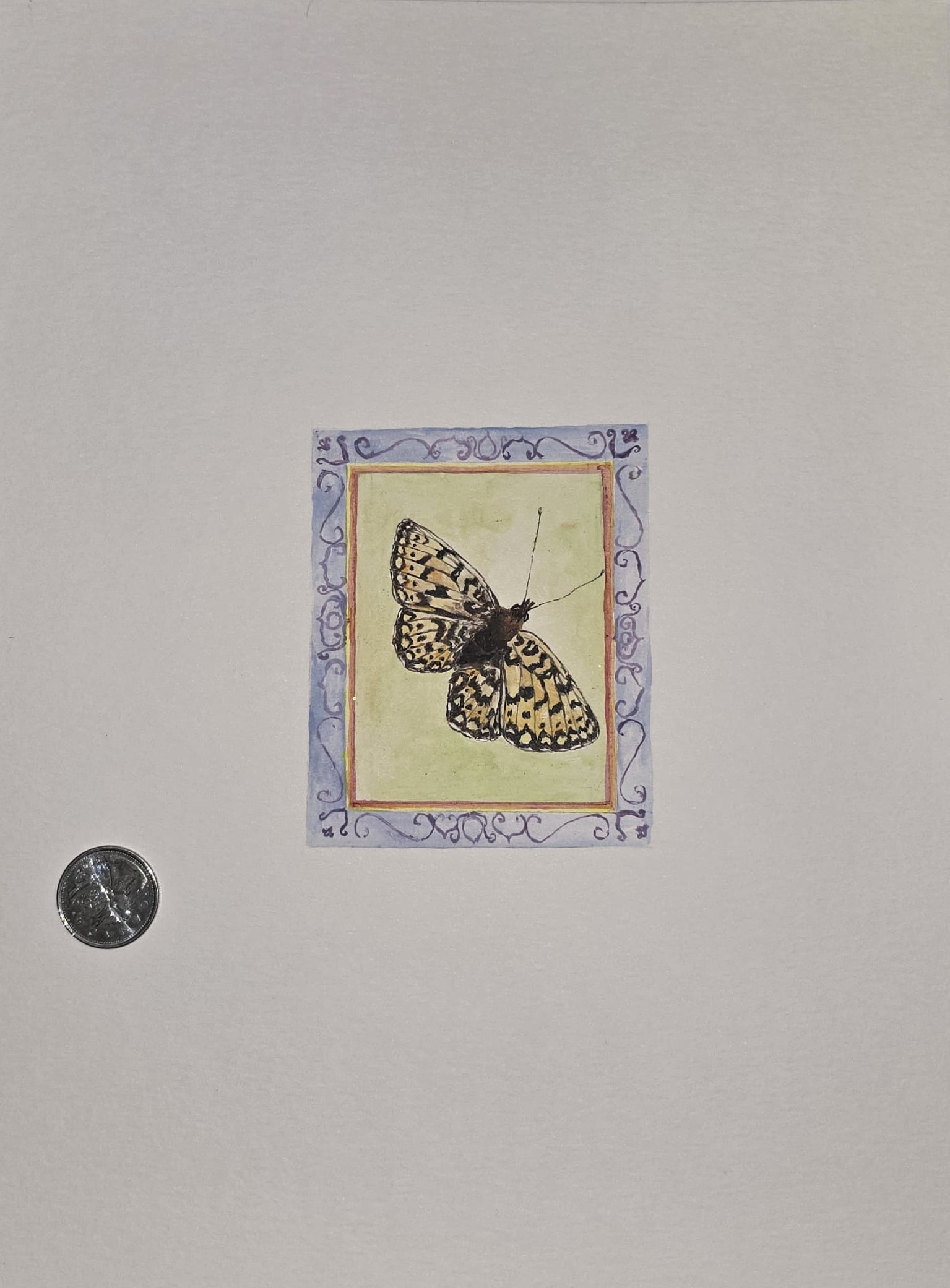 Malabar Tree-Nymph - Miniature Painting