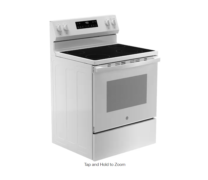 White 4 Burner Oven
