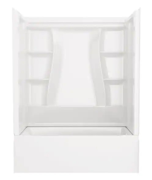 60”L x 30”W x 61”H  Shower and Tub