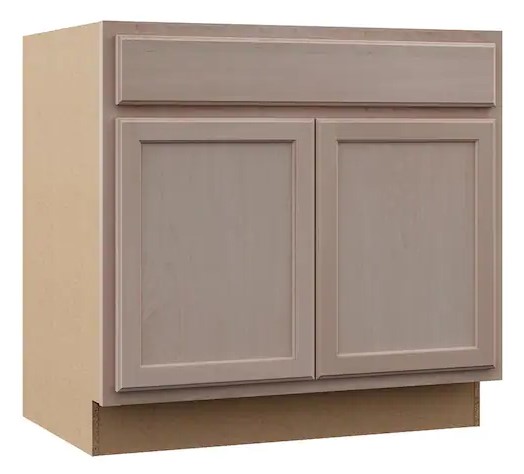 36”W x 24”D x 34.5”H  33” Sink Base