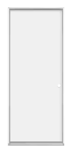 Exterior Flush Door (included)