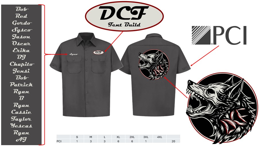 DCF Mechanic Shirts