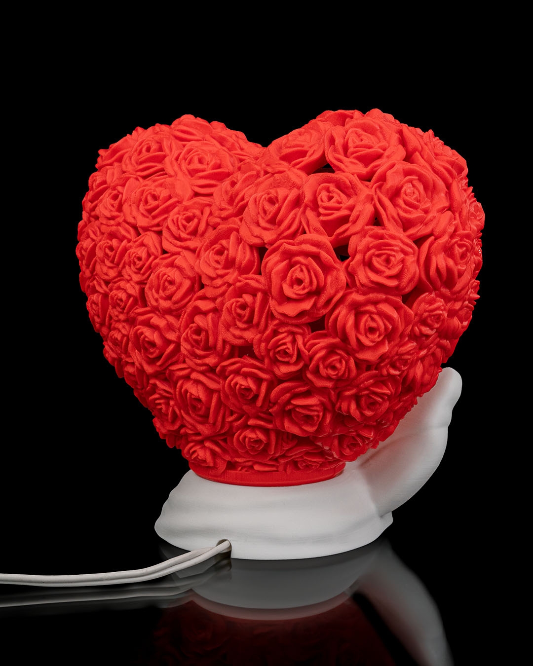Lampe en forme de cœur 