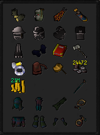 MM2, DS2, RFD (Barrows gloves) + Full Void 3 helm Gmaul Pure - 99 Strength w/ 96 Range & 94 Magic + Infernal Cape & Dizana's quiver (206 QP) Zerker / Rune pure ez2853