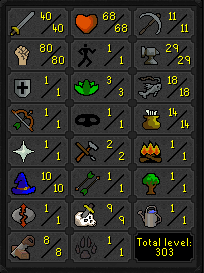 OSRS 40 ATT 80 STR PURE [JAGEX LAUNCHER]