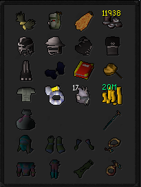 MM2, DS2, RFD (Barrows gloves) Full Void 3 helm Gmaul Pure - 99 Strength w/ 99 Range & Magic + Firecape & Fighter Torso (206 QP) Zerker / Rune pure ez2905