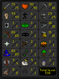 75 Attack Pure 99 Strength 80 Range & 80 Magic [JAGEX LAUNCHER]