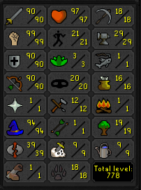 99 Strength OSRS Strong Staker/Main w/ 90 Attack/Defence & 90 Range & 94 Magic [JAGEX LAUNCHER]
