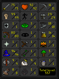 75 Attack Pure 99 Strength 80 Range & 94 Magic [JAGEX LAUNCHER]