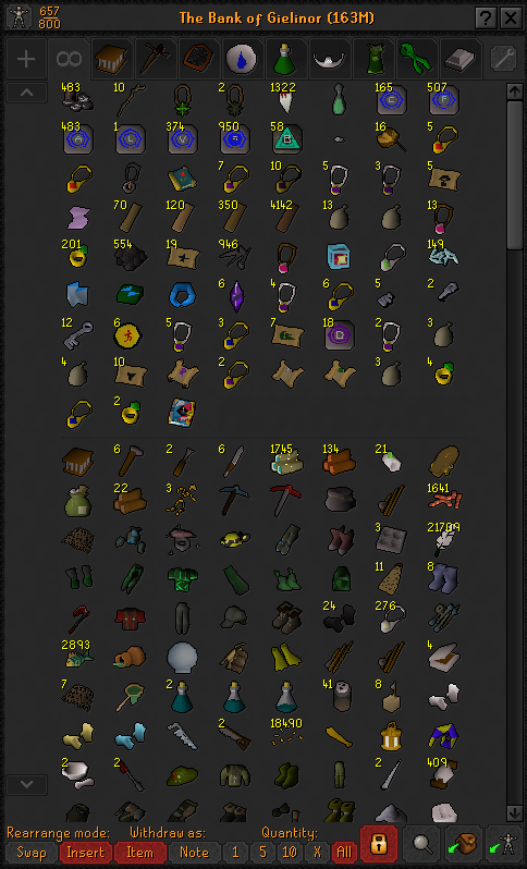 Med Level Main | MM2, DS2, RFD,SOTE | Elite Void | Full Graceful | Piety Unlocked | w/ Firecape | Tempoross Pet | (287 QP) ez3102