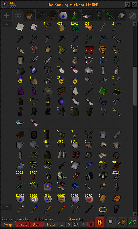 Med Level Main | MM2, DS2, RFD,SOTE | Elite Void | Full Graceful | Piety Unlocked | w/ Firecape | Tempoross Pet | (287 QP) ez3102