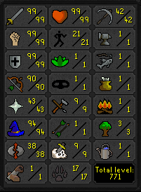 MAX MAIN Staker 99 Attack & Strength / Defence w/ 90 Range & 94 Magic [JAGEX LAUNCHER]