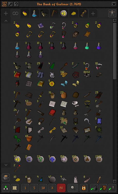 RFD (Barrows gloves) + 70 Prayer + Piety MAX MAIN w/ 95 Range & 94 Magic + Firecape (189 QP) ez3475