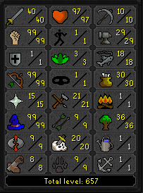 OSRS 40 ATK 99 STR 99 RNG 99 MAGIC PURE + Ava's ez3458 [JAGEX LAUNCHER]