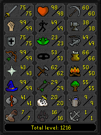 RFD (Barrows gloves) + Full Void 3 helm 75 Attack 99 Strength OSRS Main w/ 75 Defence & 99 Range / Magic + Firecape (176 QP) ez3521 [JAGEX LAUNCHER]