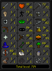 Hardcore Ironman Skiller - 99 Firemaking w/ 72 Mining|73 Agility|84 Thieving|80 Runecrafting|82 Fishing ez3384 [JAGEX LAUNCHER]